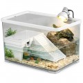 Террариум-аквариум для черепахи Kruger Meier LagunaVerde Turtle Aquarium 30×18×18 см с островом и фильтром