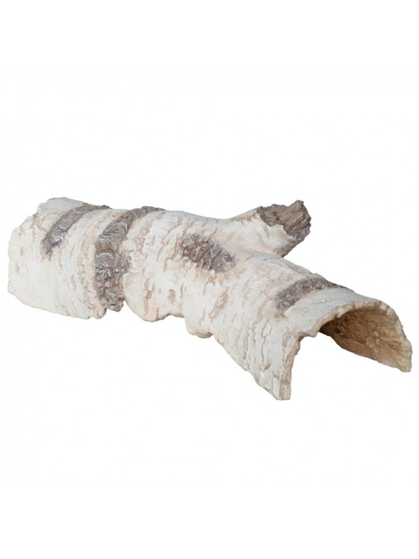 Декорация укрытия Hobby Birch Tunnel 2 25,5×9×7,5 см для террариума и аквариума (36516)
