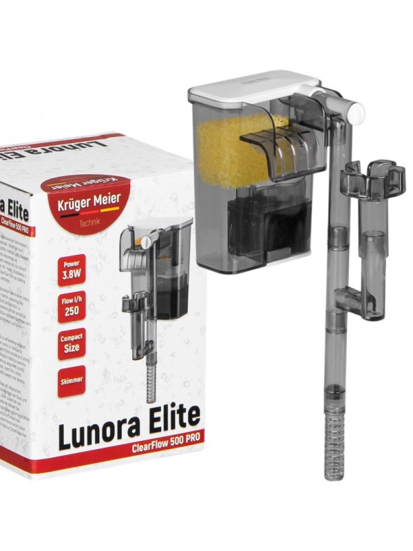Каскадний фільтр Kruger Meier Lunora Elite 500 зі скіммером для акваріумів 15–35 літрів