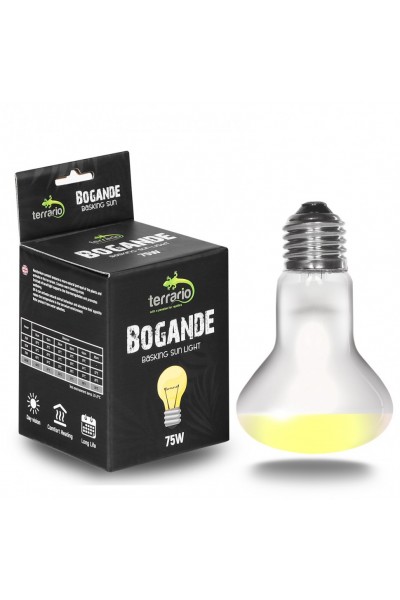 Лампа точкового нагріву Terrario Bogande Basking Sun Light 75w з UVA-променями для рептилій і тераріумів