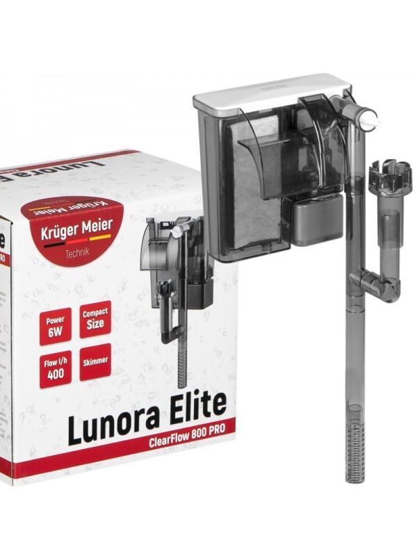 Каскадний фільтр Kruger Meier Lunora Elite 800 зі скіммером для акваріумів 35-70 літрів