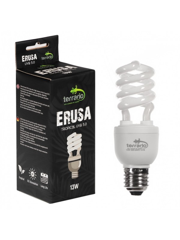 Люминесцентная лампа Terrario Erusa Tropical UVB 5.0 13W  (TR-ERUSA-5.0-13W)