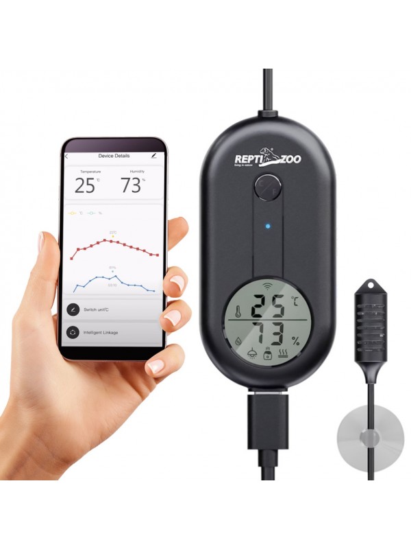Термогигрометр электронный с Wi-Fi Repti-Zoo Smart Wi-Fi thermo-hygrometer (ZSH105)