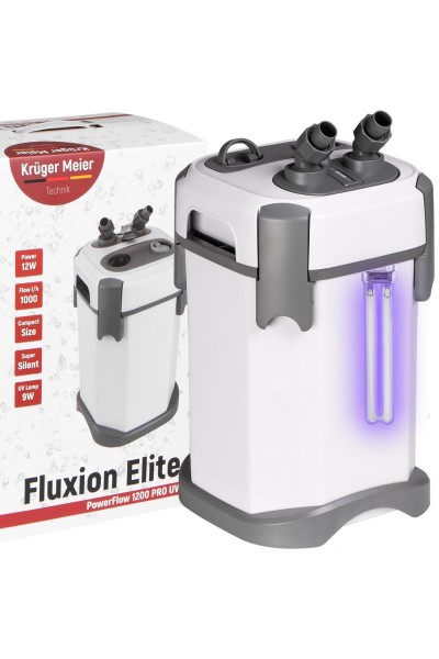 Внешний фильтр Kruger Meier Fluxion Elite 1200 UVC PRO для аквариумов 100-250 литров
