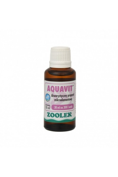 Микроэлементная добавка Zoolek Aquavit 30 мл (0111) для аквариума с 13 биоэлементами