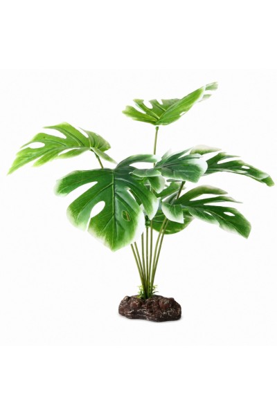 Искусственное растение Hobby Monstera White 40 см (37712) для террариума, акватерариума и палюдариума