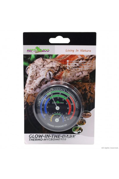 Гігрометр - термометр аналоговий Repti-Zoo Glowing Thermo / Hygrometer (RHT04)