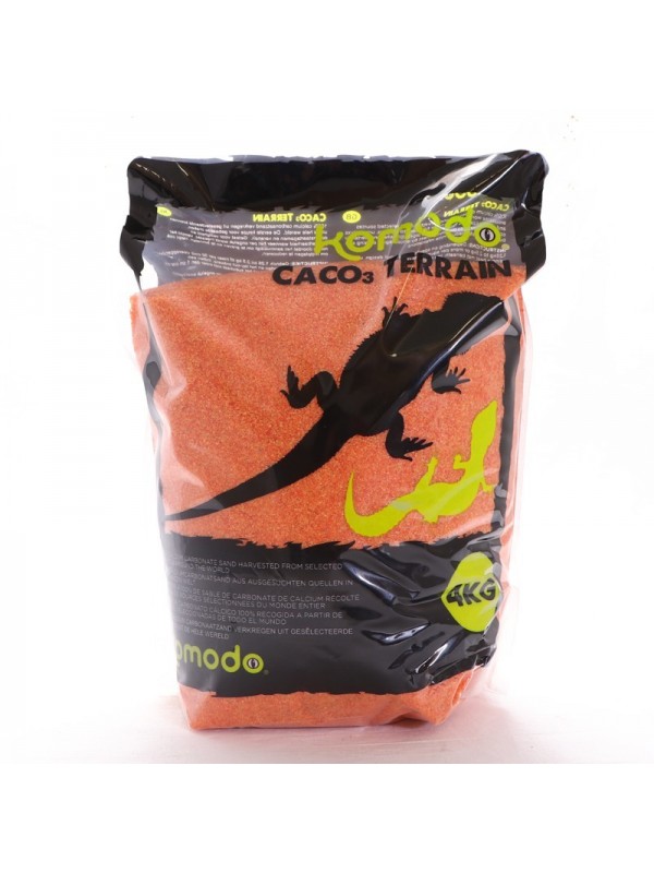 Пищевой песок для рептилий Komodo CaCo3 Sand Orange 4кг (U46064)