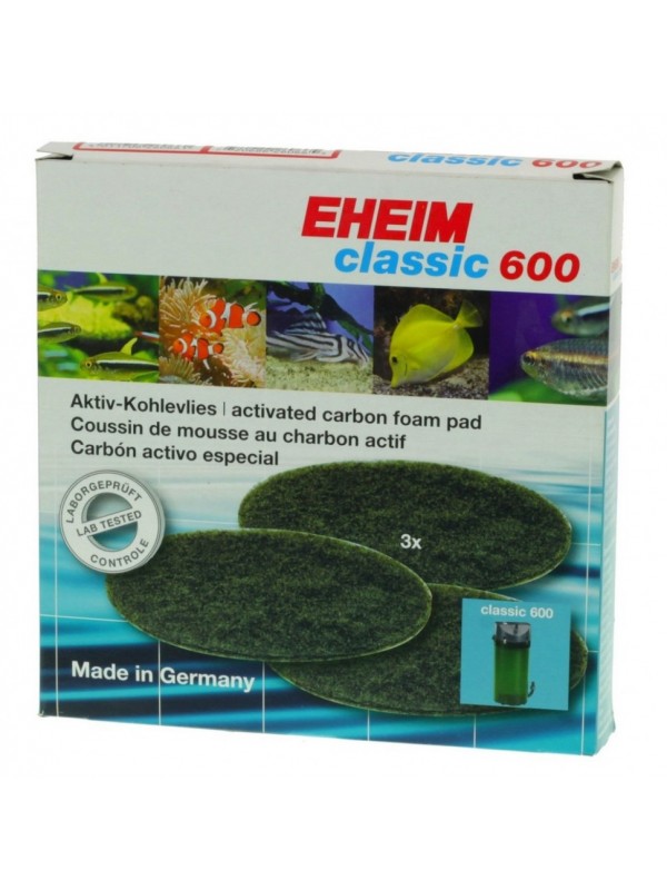 Фільтруючі прокладки з активованим вугіллям для Eheim Classic 600 (2628170)