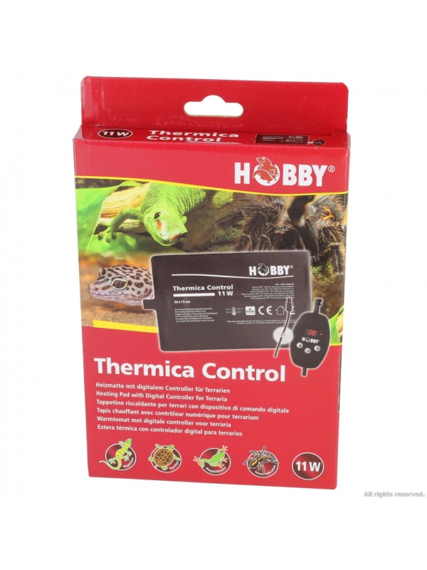 Нагревательный мат водонепроницаемый с контроллером Hobby Thermica Control 11 Ватт IP67 20x15см (37125)