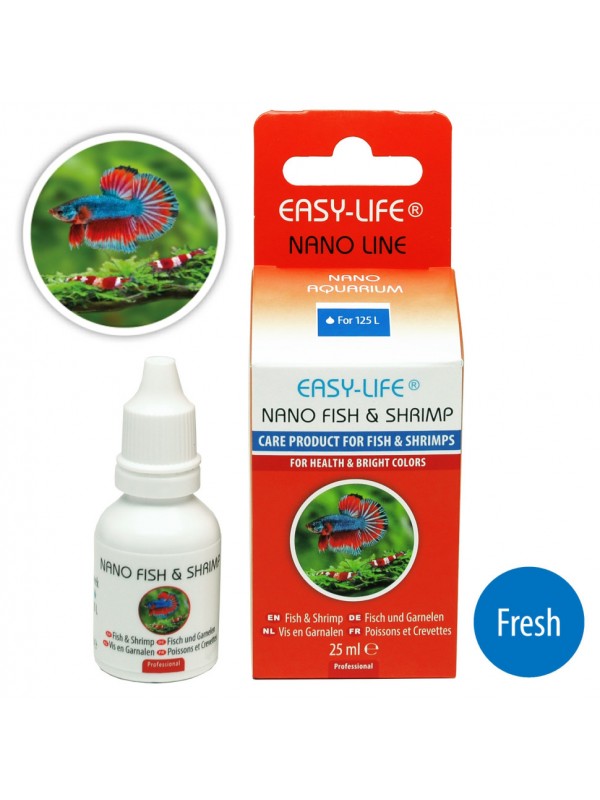 Уход за рыбами и креветками Easy-Life Nano Fish & Shrimp 25мл (NAS0025) для нано-аквариумов