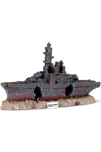 Декорація затонулий корабель Kruger Meier Battleship 23x5x11см (24411)