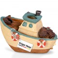 Декорация рыбацкая лодка Kruger Meier Fishing Boat 11x6.5x7.5см (1288)