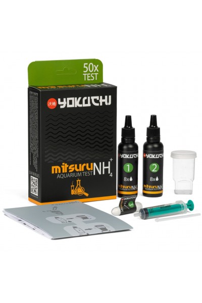 Тест на аммоний в аквариуме Yokuchi Mitsuru Aquarium Test NH4, 50 тестов