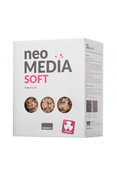 Наполнитель для биофильтрации с понижением pH Aquario Neo Media Soft S 1л