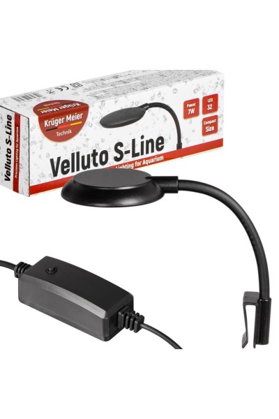 Светильник LED Kruger Meier Velluto S-Line Black 7W для аквариумов 10-40 литров и растений