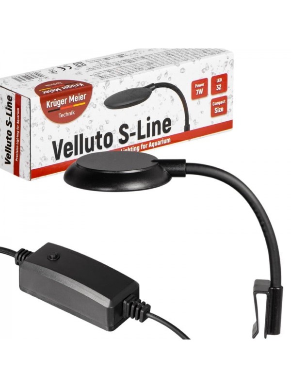Светильник LED Kruger Meier Velluto S-Line Black 7W для аквариумов 10-40 литров и растений