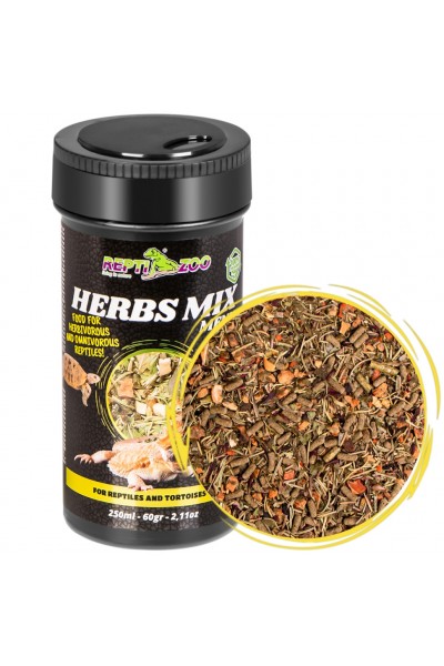 Растительная смесь для рептилий и черепах Repti-Zoo Herbs Mix Menu 250мл.