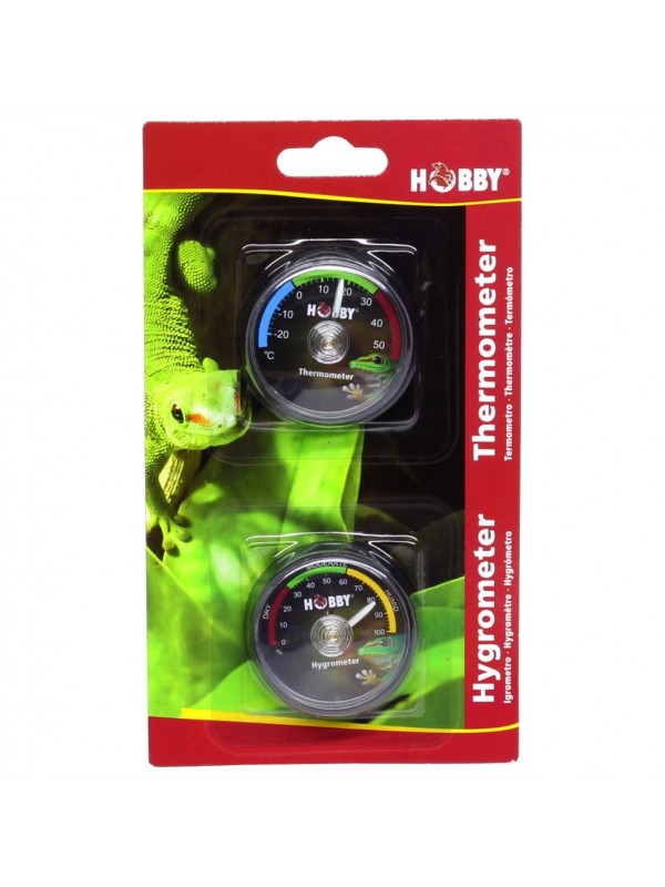 Гігрометр, термометр Hobby Analog Hygrometer/Analog Thermometer (36210) для тераріуму