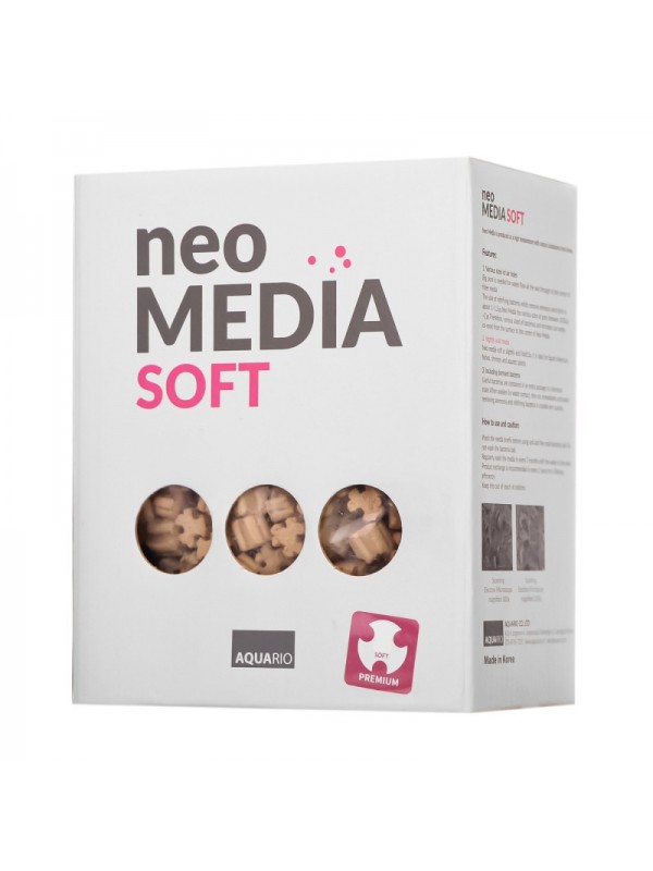 Наповнювач для біофільтрації зі зниженням pH Aquario Neo Media Soft XL 5л