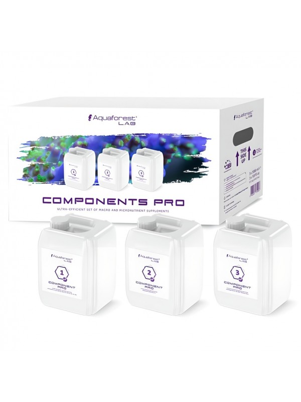 Мікро і макроелементи для морського акваріуму Aquaforest Components Pro 1,2,3, 3x5л (739566)