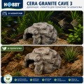 Декорация Hobby Cera Granite Cave 3 28,5×24×16 см - укрытие для террариума, аквариума под натуральный камень (37812)