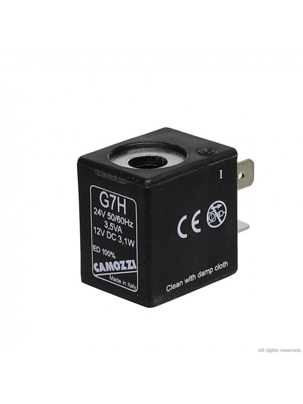 Котушка для електроклапана 3,1W Camozzi DC 12V/AC 24V (G7H)