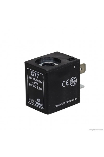 Котушка для електроклапана 3,1W Camozzi DC 24V/AC 48V (G77)