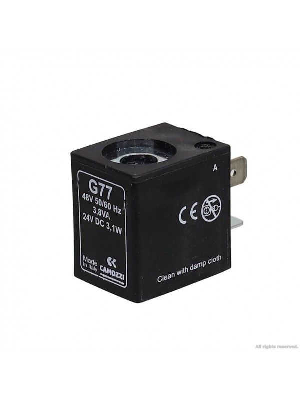 Котушка для електроклапана 3,1W Camozzi DC 24V/AC 48V (G77)