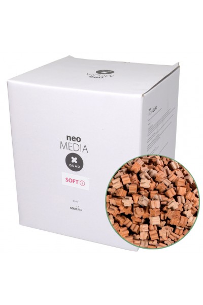 Наполнитель для биофильтрации с понижением pH Aquario Neo Media Soft S Premium Quad 5 л