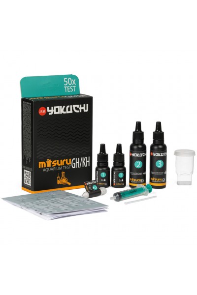 Тест жесткости воды GH, KH Yokuchi Mitsuru Aquarium Test GH/KH 50 тестов