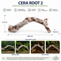 Декорация Hobby Cera Root 2 36,5×16,5×11,5 см - керамическая коряга для аквариума и террариума (37821)