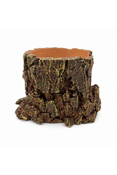 Декорація Hobby Forest Stump 14×12,5×10 см - декоративний пень, поїлка для тераріуму (40848)