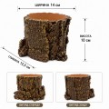 Декорация Hobby Forest Stump 14×12,5×10 см - декоративный пень, поилка для террариума (40848)