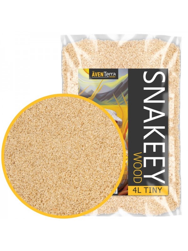 Натуральная древесная подстилка Aventerra Sweden SNAKEEY Wood Tiny 4 л для грызунов и змей