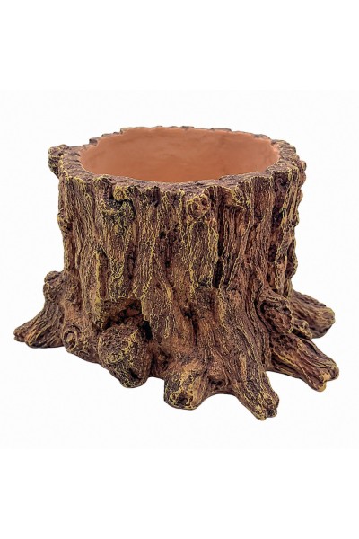 Декорація Hobby Wildwood Stump 15×14,5×9 см - декоративний пень, поїлка, горщик для тераріуму (40849)