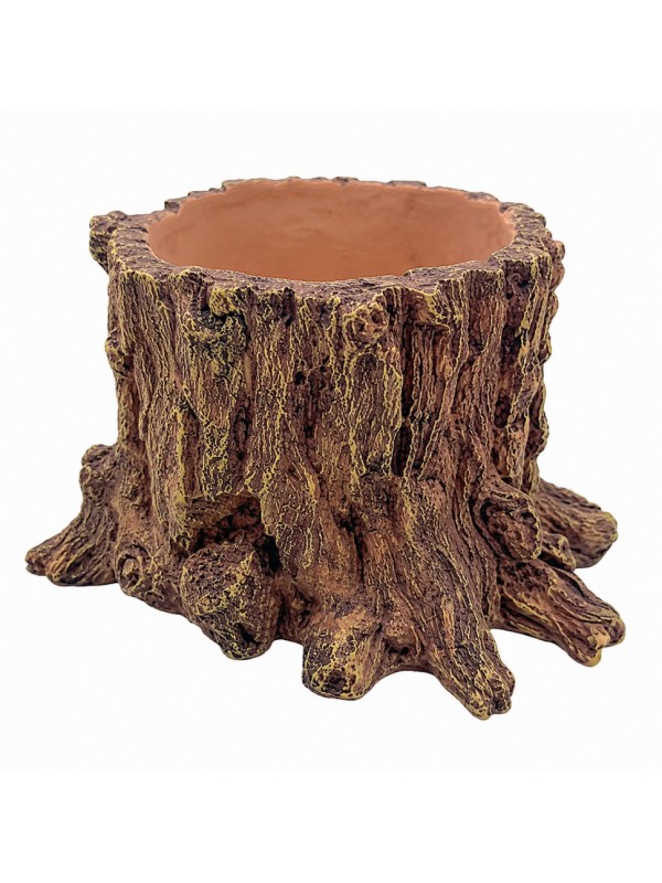 Декорація Hobby Wildwood Stump 15×14,5×9 см - декоративний пень, поїлка, горщик для тераріуму (40849)