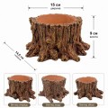 Декорація Hobby Wildwood Stump 15×14,5×9 см - декоративний пень, поїлка, горщик для тераріуму (40849)