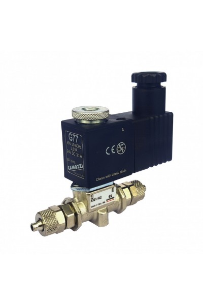 Електроклапан для систем СО2 Camozzi 4/6мм A321 24v DC