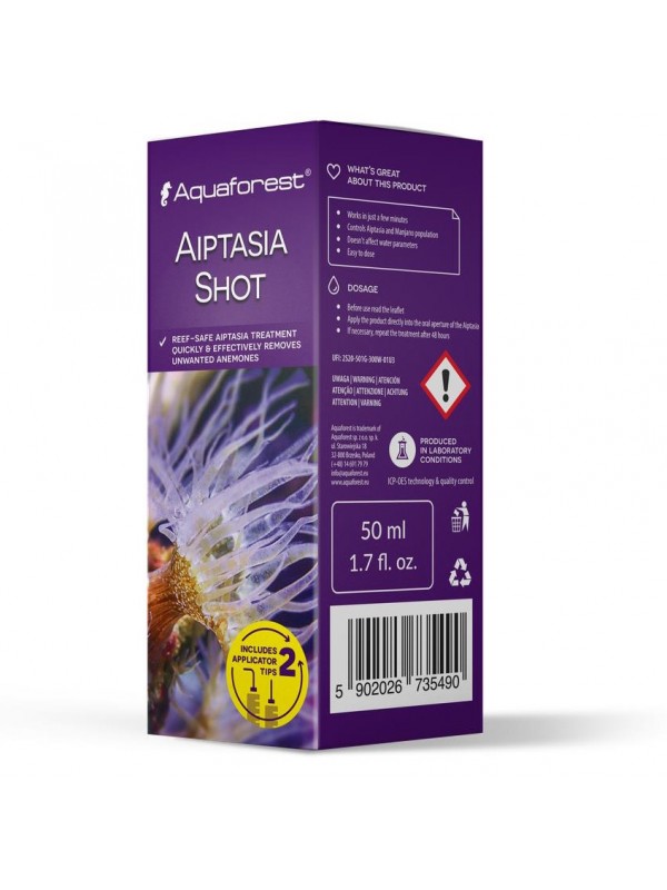 Засіб проти актиній Aiptasia Aquaforest Aiptasia Shot 50 мл для морських акваріумів