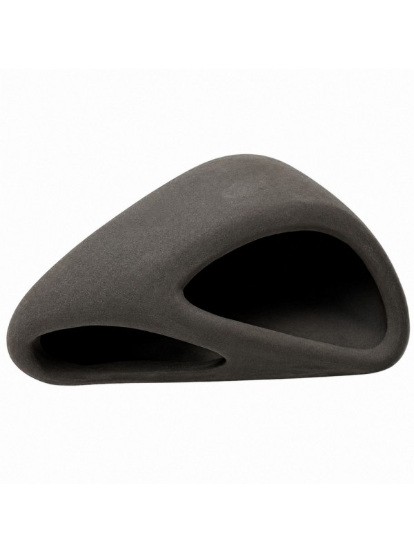 Декорація Hobby Wave Cave 1 dark 12×12×5,5 см - керамічне укриття для риб і креветок в акваріумі (41654)