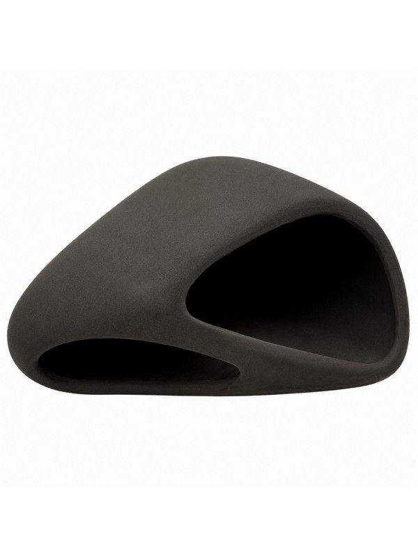 Декорація Hobby Wave Cave 2 dark 17x16x8,5 см - керамічне укриття для риб і креветок в акваріумі (41656)