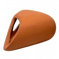 Декорація Hobby Wave Cave 1 red 12x12x5,5 см - керамічне укриття для риб і креветок в акваріумі (41657)