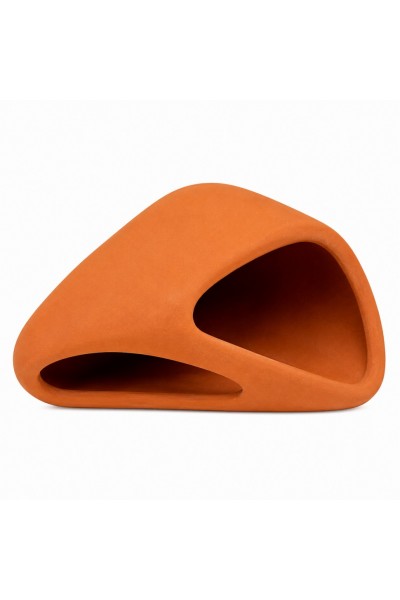 Декорація Hobby Wave Cave 2 red 17x16x8,5 см - керамічне укриття для риб і креветок в акваріумі (41659)