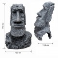 Декорація Hobby Moai Ora 12,5×11,5×17,5 см (41716) - статуя Моаї з укриттям для акваріума і тераріуму