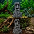 Декорація Hobby Moai Ora 12,5×11,5×17,5 см (41716) - статуя Моаї з укриттям для акваріума і тераріуму