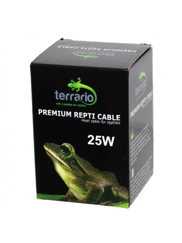Нагрівальний кабель Terrario Premium Repti Cable 25W 5м для тераріуму з силіконовим покриттям