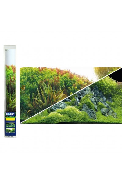 Задний фон Hobby Planted River/Green Rocks 60x30см (31043)