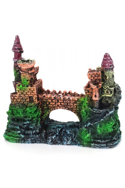 Декорация замок на скале Aqua Nova 13,5x6x11см (AN629)