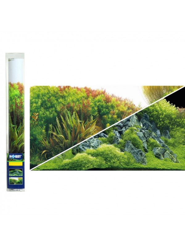 Задній фон Hobby Planted River/Green Rocks 100x50см (31044)